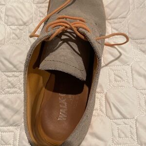 Men's Gray Suede Oxford Shoes